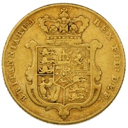 1825 Gold Sovereign George IV Bare Head