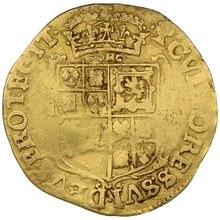 1626-1627 Gold Double Crown Coin Charles I Hammered mm Blackamoor's Head
