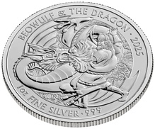 2025 Beowulf and the Dragon Myths & Legends 1oz Silver Coin