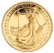 2012 1/10oz Gold Britannia Coin