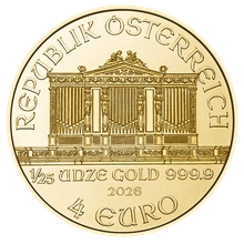 2026 1/25oz Austrian Gold Philharmonic Coin