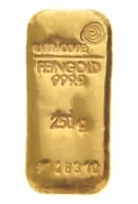 250 Gram Gold Bars