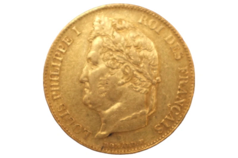 1842 20 French Francs - Louis-Philippe Laureate Head - A