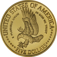 1986 Proof Statue of Liberty - American Gold Commemorative $5