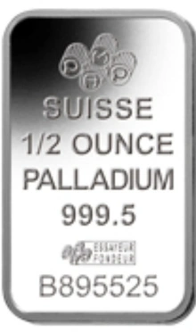 Second Hand Palladium 1/2oz Bar