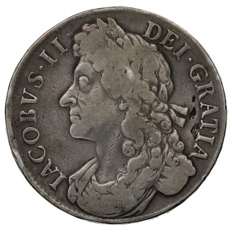 1686 James II silver Crown "SECVNDO"