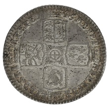 1745 Silver Shilling Coin George II LIMA