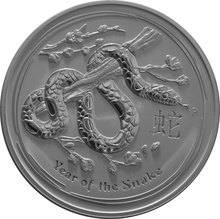 2013 Year of the Snake Silver Coin 1kg Perth Mint Australian Lunar Series