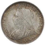 1899 Queen Victoria Silver Shilling