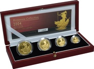 2004 Proof Britannia Gold 4-Coin Set Boxed
