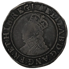 1582-1583 Silver Shilling Coin Elizabeth I Bell