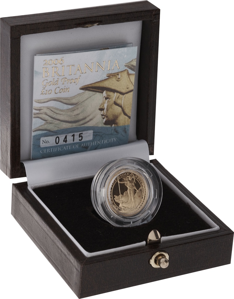 2006 Proof 1/10oz Gold Britannia Coin Boxed