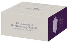 2023 2oz Gold Coronation of King Charles III Proof Coin Boxed