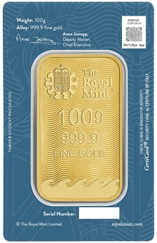 100g Gold Britannia Minted Bar