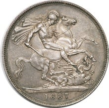 Silver Crown Coin Queen Victoria Jubilee Head Extremely Fine