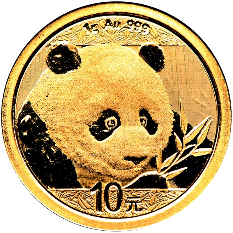 2018 1g Chinese Panda Gold Coin