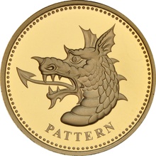 £1 One Pound Proof Gold Coin - Pattern Beast - Dragon