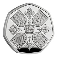 2022 Her Majesty Queen Elizabeth II Memorial Fifty Pence Proof Silver Coin Boxed