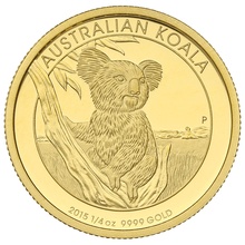 Australian Koala 2015 1/4oz Gold Proof coin Boxed