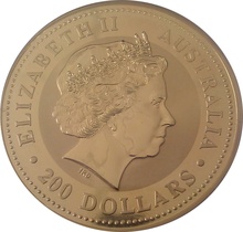 2003 Year of the Goat Gold Coin 2oz Perth Mint Australian Lunar Series