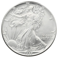 1987 American Silver Eagle Coin 1oz