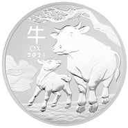 2021 1 Kilo Australian Lunar Year of the Ox Silver Coin
