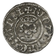 1377-1399 Silver Half Penny Coin Richard II