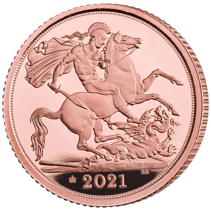 2021 Proof Gold Half Sovereign Elizabeth II Fifth Head