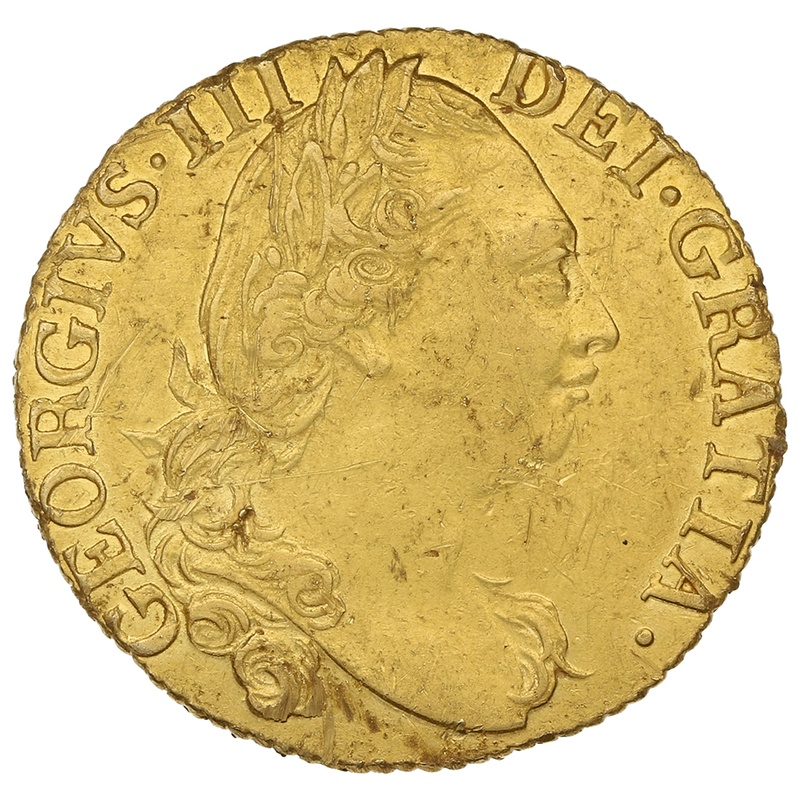 1784 Gold Guinea Coin George III Gold Guinea