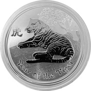 2010 Year of the Tiger Silver Coin 1oz Perth Mint Australian Lunar Series