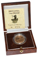 1987 Britannia Quarter Ounce Gold Proof Coin Boxed