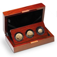 2014 Proof Gold Sovereign 3 Coin Set Fourth Portrait Boxed