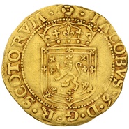 1602 Scotland James VI Gold Sword and Sceptre Piece