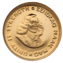 1971 R1 Gold Coin 1 Rand South Africa
