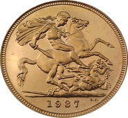 1937 Gold Proof Half Sovereign George VI