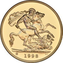 1998 Gold £5 Coin Brilliant Uncirculated
