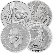Grade B - 1 Kilo Silver Coin