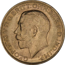 1924 Gold Sovereign Coin George V Melbourne NGC MS62