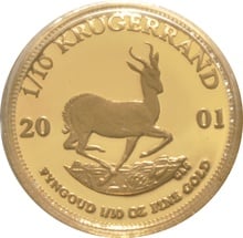 2001 Proof 1/10oz Krugerrand Gold Coin