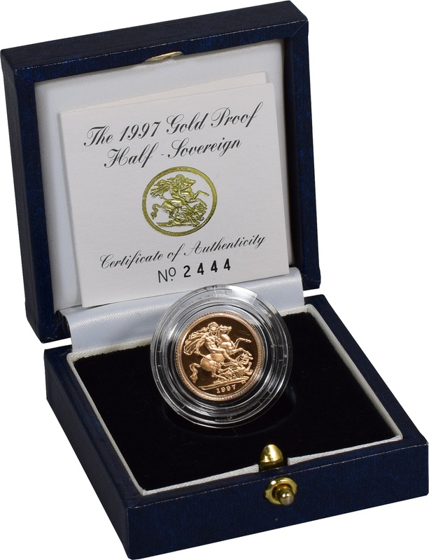 Gold Proof 1997 Half Sovereign Boxed