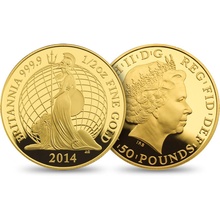 2014 Premium Proof Gold Britannia 3 Coin Set Boxed