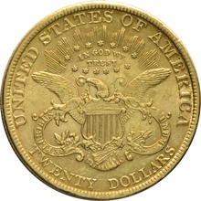 1899 $20 Gold Coin Double Eagle Liberty Head Philadelphia