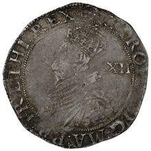 1631-1632 Silver Shilling Coin Charles I Rose