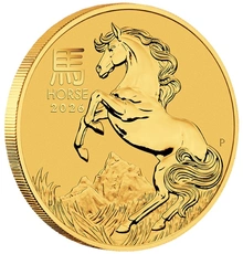 2026 Year of the Horse Gold Coin 1/10oz Perth Mint Australian Lunar Series