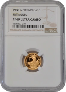 1988 Proof 1/10oz Gold Britannia Coin NGC PF69