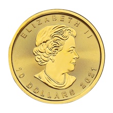 2021 1/4oz Canadian Maple Leaf Gold Coin