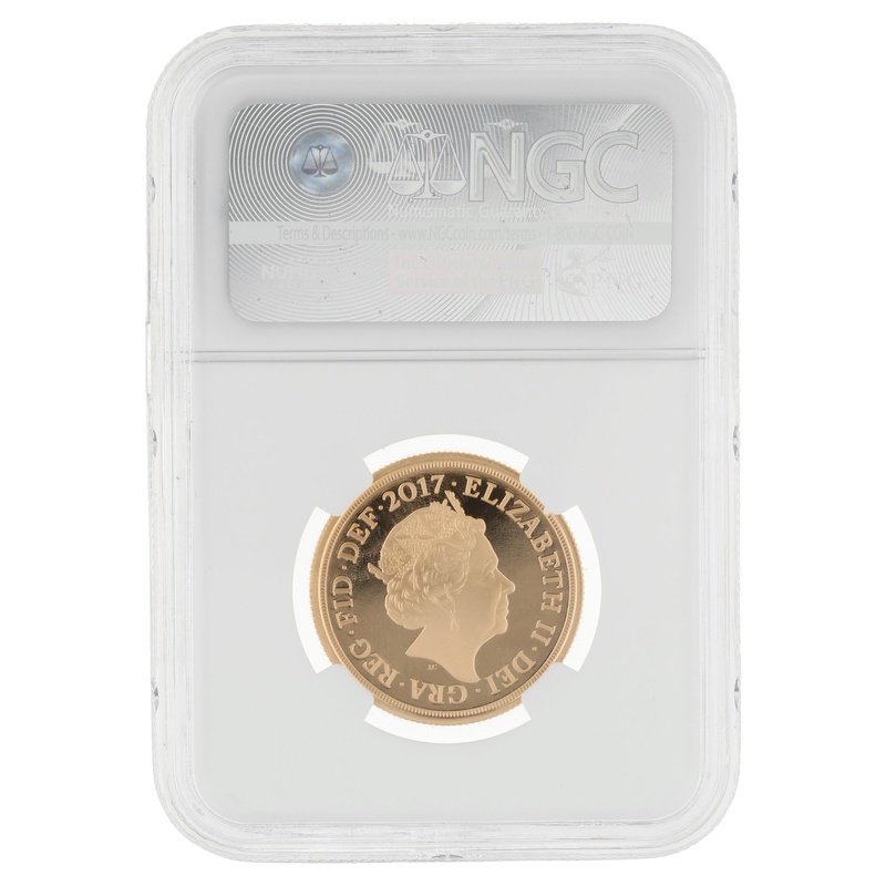 2017 Proof £2 Coin Gold Double Sovereign NGC PF70