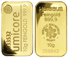 10g Gold Bar (Pre Owned)