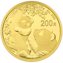 2021 15g Chinese Panda Gold Coin