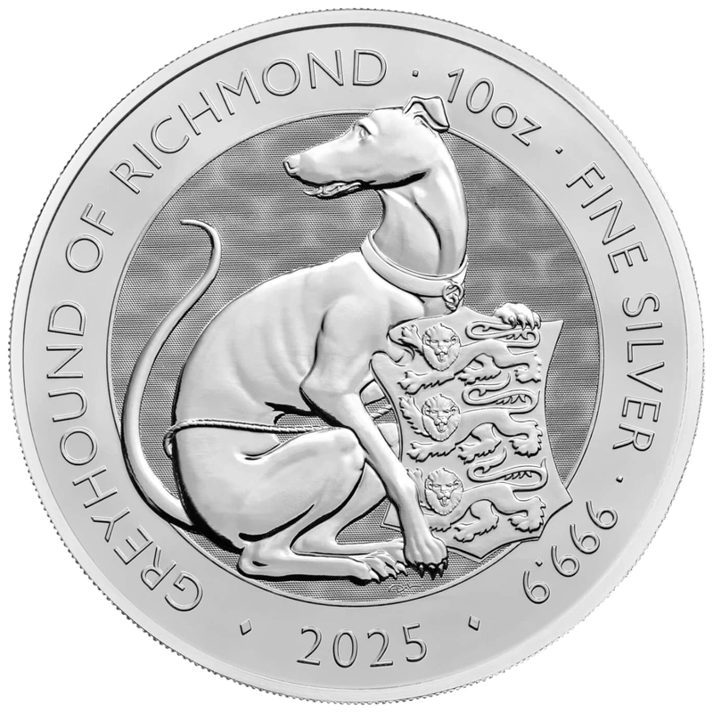 2025 Greyhound of Richmond Silver Coin Tudor Beasts 10oz